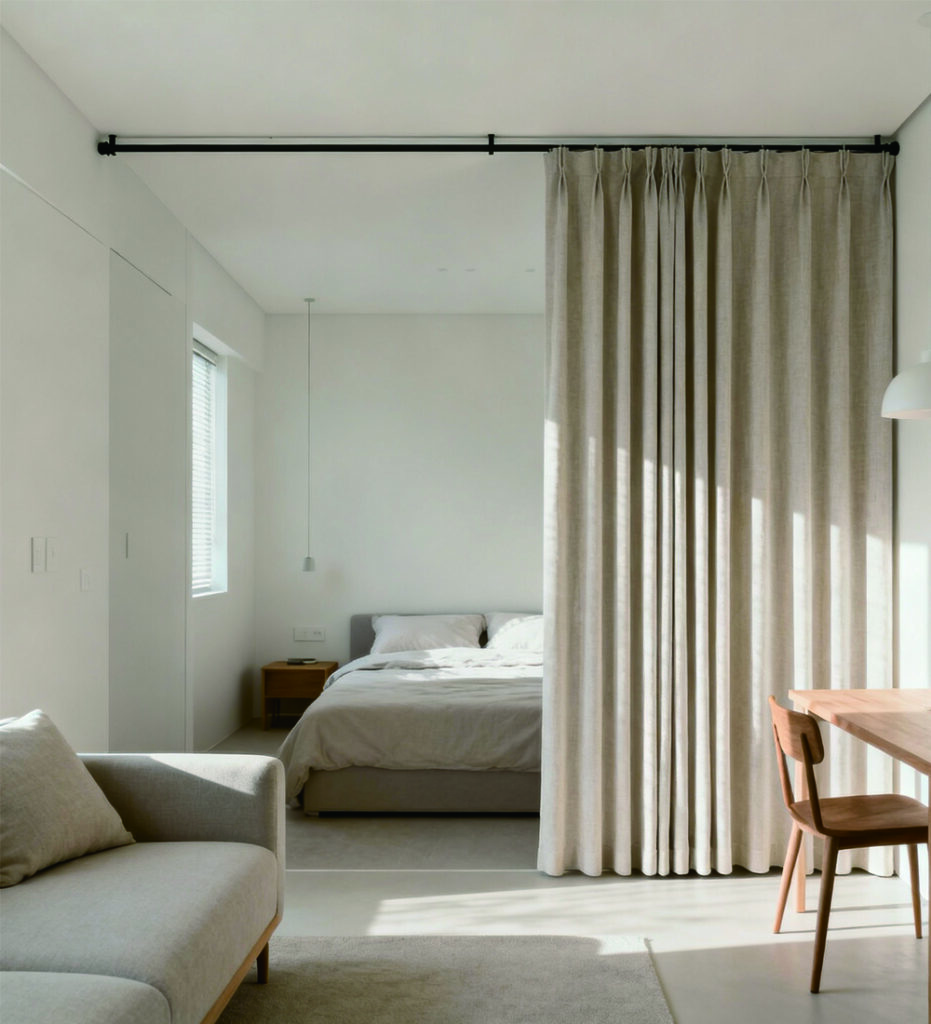 원룸 커튼 분리