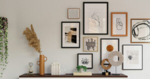 거실 액자 인테리어