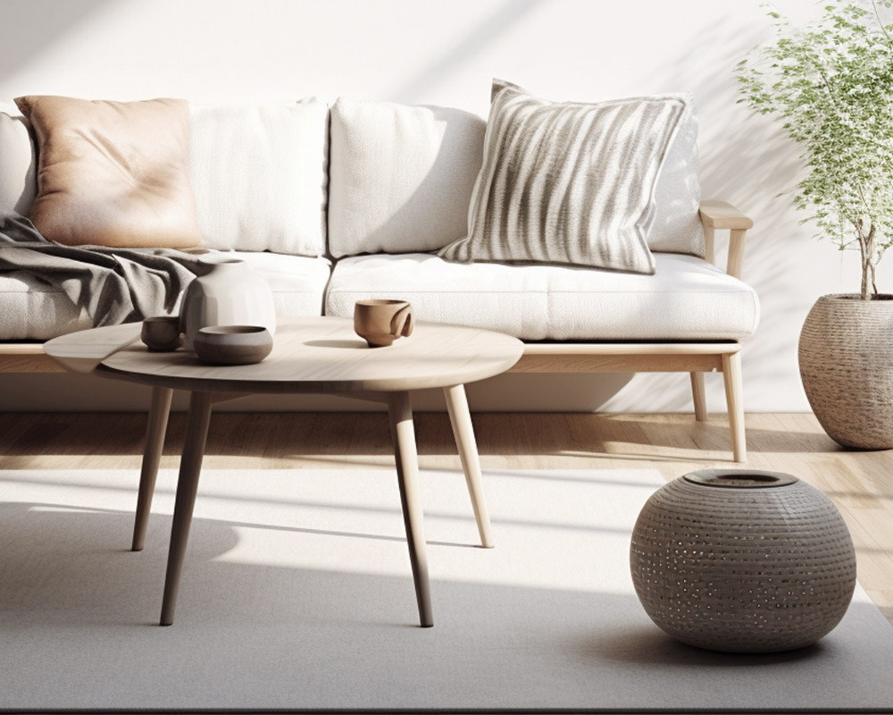 북유럽 스타일 거실 테이블