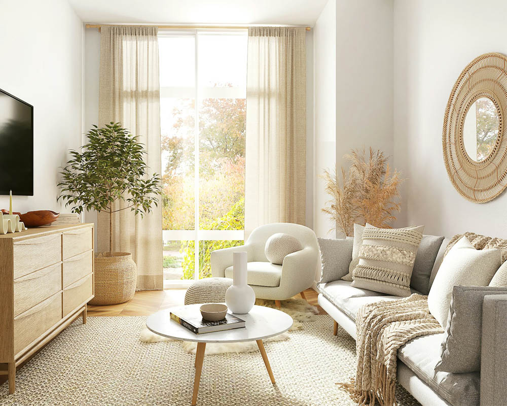 북유럽 스타일 거실