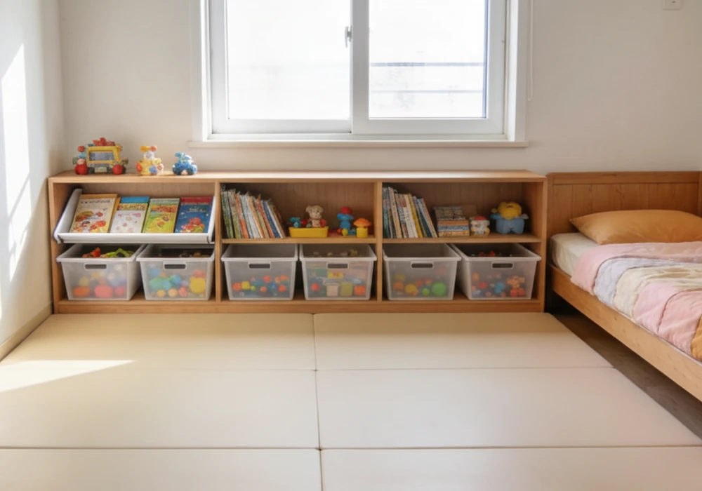 연령대별 아이 방 인테리어 유아기 수납장