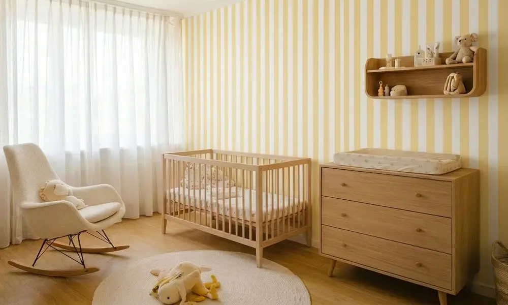 아기방 인테리어 소프트 옐로우 색상